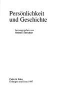 Cover of: Persönlichkeit und Geschichte