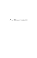 Cover of: Vocabulaire de la complexité: post-scriptum à La méthode d'Edgar Morin