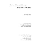 Cover of: The Cold War & the 1950s by Kevin O'Reilly