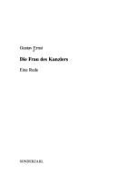 Cover of: Frau des Kanzlers: eine Rede