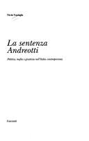 Cover of: La sentenza Andreotti: politica, mafia e giustizia nell'Italia contemporanea