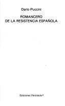 Cover of: Romancero de la resistencia española