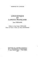 Cover of: Linguistique et langue française