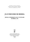 Cover of: Juan Fernández de Heredia: jornada conmemorativa del VI Centenario Munébrega, 1996