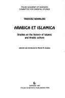 Arabica et islamica by Tadeusz Kowalski