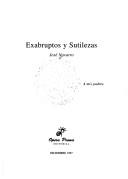 Cover of: Exabruptos y sutilezas by José Navarro
