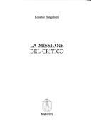 Cover of: missione del critico