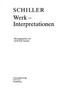 Schiller: Werk-Interpretationen by Günter Saße