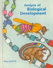 Cover of: Analysis of Biological Development by Klaus Kalthoff, Klaus Kalthoff