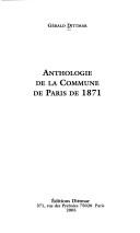 Cover of: Anthologie de la commune de Paris de 1871