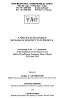 Cover of: A Massive Star Odyssey: From Main Sequence To Supernova: International Astronomical Union Symposium NO. 212