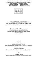 Cover of: A massive star odyssey | International Astronomical Union. Symposium