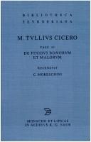 Cover of: De finibus bonorum et malorum by Cicero