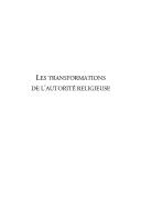 Cover of: Les transformations de l'autorité religieuse