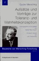 Cover of: Aufs atze und Vortr age zur Toleranz- und Wahrheitskonzeption von Gustav Mensching