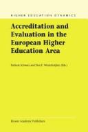 Cover of: Accreditation and evaluation in the European higher education area by edited by Stefanie Schwarz and Don F. Westerheijden.