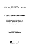 Cover of: Genèse, censure, autocensure