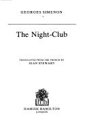 Cover of: The night-club by Georges Simenon