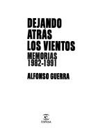 Cover of: Dejando atrás los vientos: memorias, 1982-1991