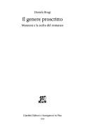 Cover of: Il genere proscritto: Manzoni e la scelta del romanzo