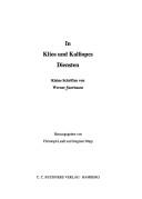 Cover of: In Klios und Kalliopes Diensten: kleine Schriften von Werner Suerbaum