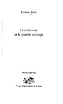 Cover of: Lévi-Strauss et la pensée sauvage by Frederic Keck