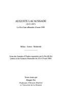 Cover of: Auguste Lacaussade (1815-1897): le fils d'une affranchie d'avant 1848 : milieu, action, modernité