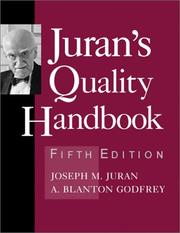 Cover of: Juran's Quality Handbook