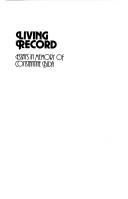 Cover of: Living Record by Irena R. Makaryk