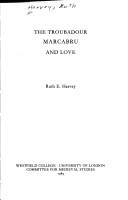 Cover of: troubadour Marcabru and love