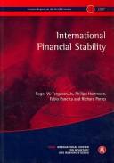 Cover of: International financial stability