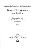 Cover of: Gesammelte Werke by Christian Hofmann von Hofmannswaldau