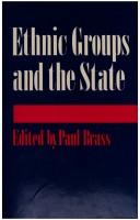 Cover of: Ethnicgroups and the state