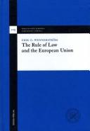 Cover of: The rule of law and the European Union