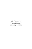 Cover of: L' image de l'Afrique dans les littératures coloniales et post-coloniales: actes du colloque international de Yaoundé, 15-17 décembre 2004