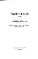 Erotic tales by Alberto Moravia