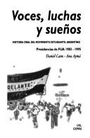 Voces, luchas y suenos by Daniel Cano