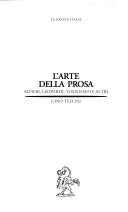 Cover of: arte della prosa: Alfieri, Leopardi, Tommaseo e altri