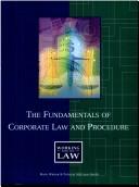 Cover of: The fundamentals of corporate law and procedure