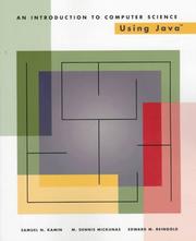 Cover of: An introduction to computer science using Java