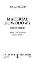 Cover of: Materiał dowodowy by Roman Zimand