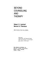 Cover of: Beyond counseling and therapy