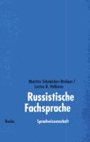 Russistische Fachsprache by Maritta Schmücker-Breloer