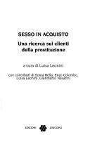 Cover of: Sesso in acquisto: una ricerca sui clienti della prostituzione