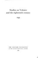 Cover of: Studies on Voltaire and the eighteenth century.