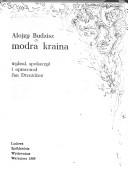 Cover of: Modra kraina by Alojzy Budzisz