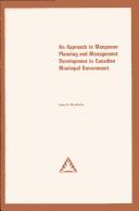 Cover of: An approach to manpower planning and management development in Canadian municipal government