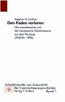 Cover of: Den Faden verloren by Stephan H. Lindner