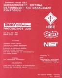Cover of: Sixteenth annual IEEE Semiconductor Thermal Measurement and Management Symposium: March 21-23, 2000, DoubleTree Hotel, San Jose, CA, USA