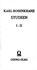 Cover of: Studien by Karl Rosenkranz, Karl Rosenkranz